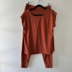ThirdLove Burnt Sienna Lounge Set – Joggers & Muscle Tank – Size M